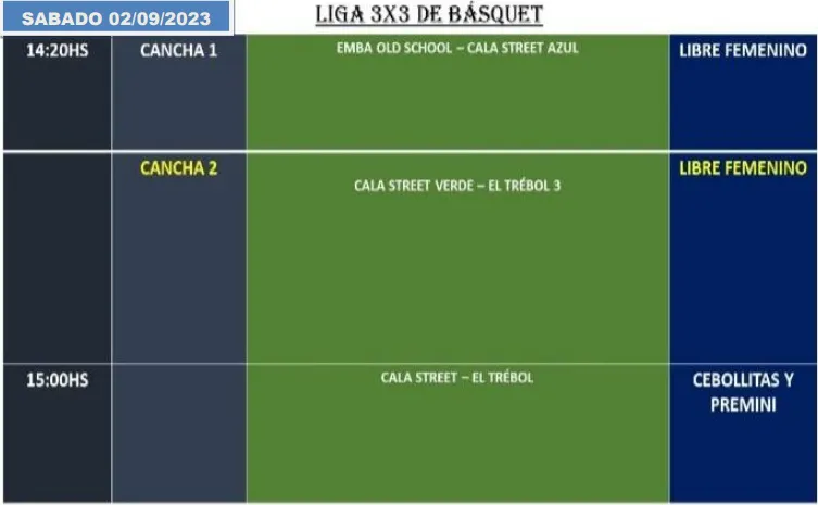 Liga de Basquet 3x3 página 3