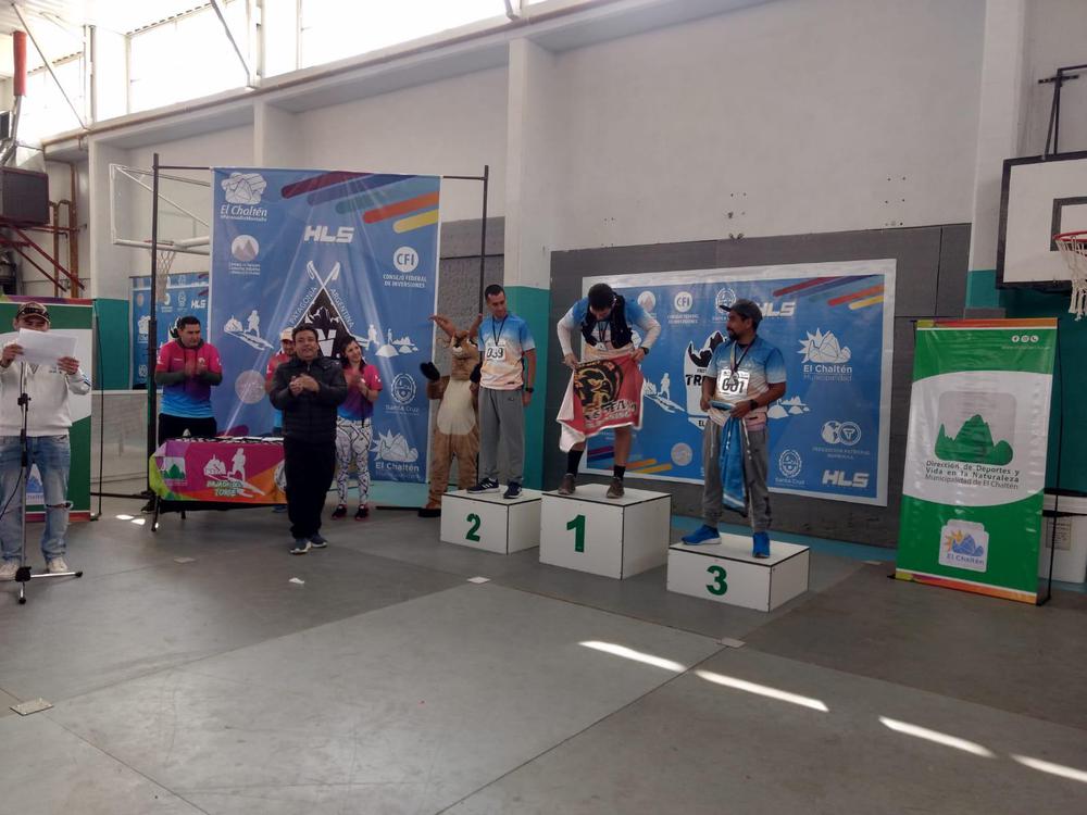 Bajada del Torre Podio Daniel Caamaño