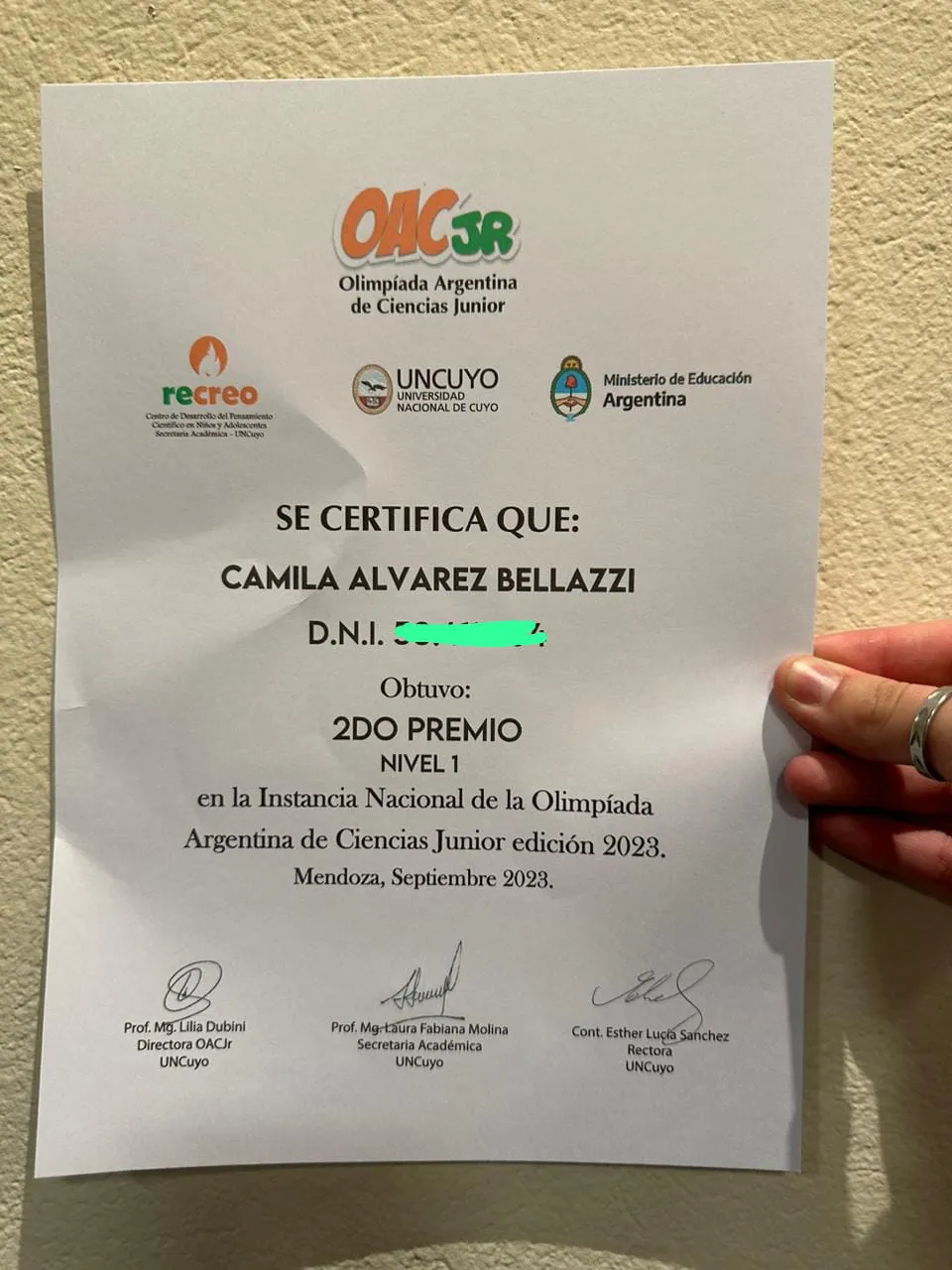 Olimpiadas Ciencias jr 1