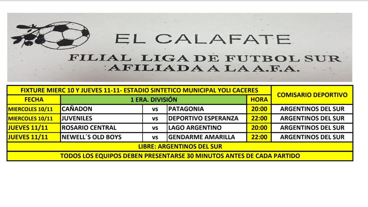 Futbol Programa de Partidos miércoles y jueves