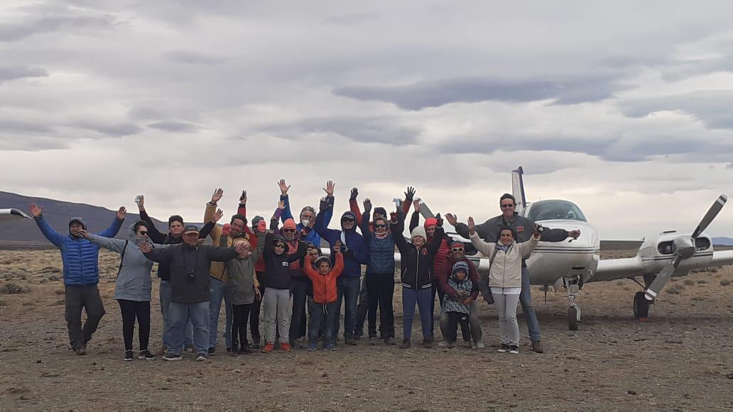 Aviones de turistas en El Chalten 2