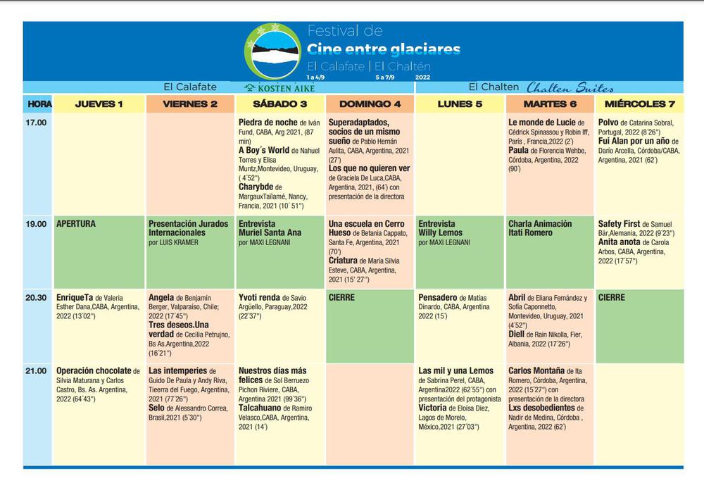 Festival de Cine - Programa