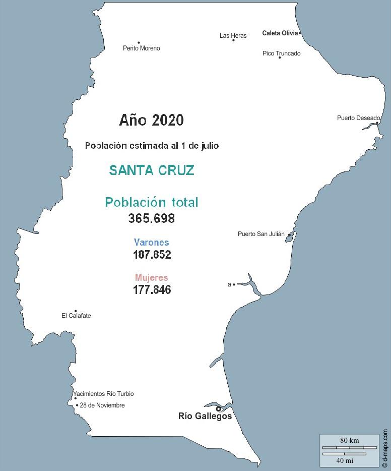 Cu ntas personas viven hoy Santa Cruz seg n el INDEC