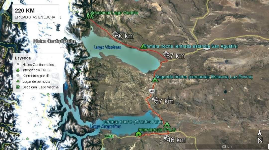Mapa Recorrido brigadistas