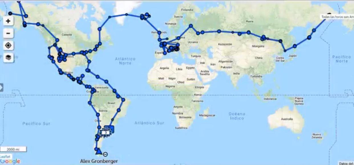 pareja avion recorrido