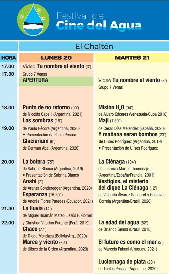 Cine del agua-El Chalten