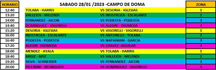 Beach Voley Masculino sábado 27 2023