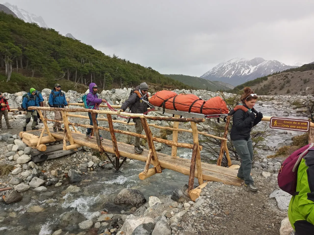 Rescate turista estadounidense. Laguna de los Tres domingo 12-11a