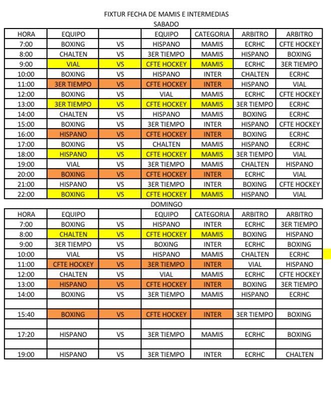 Hockey Pista Mamis e Intermedia