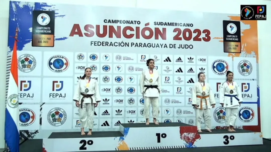 Dessire Polaco Judo Sudamericano Paraguay 2023 Podio