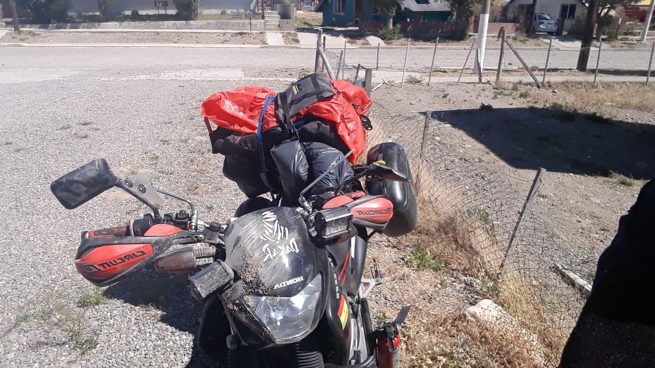 Moto accidentada