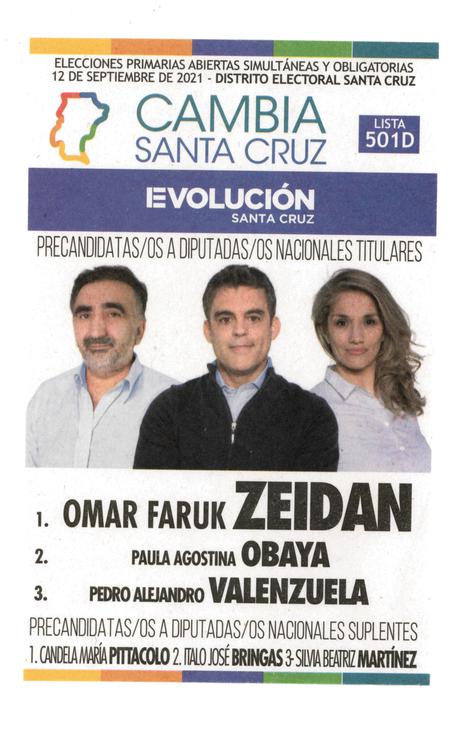 501 CAMBIA SANTA CRUZ - LISTA D EVOLUCION SANTA CRUZ