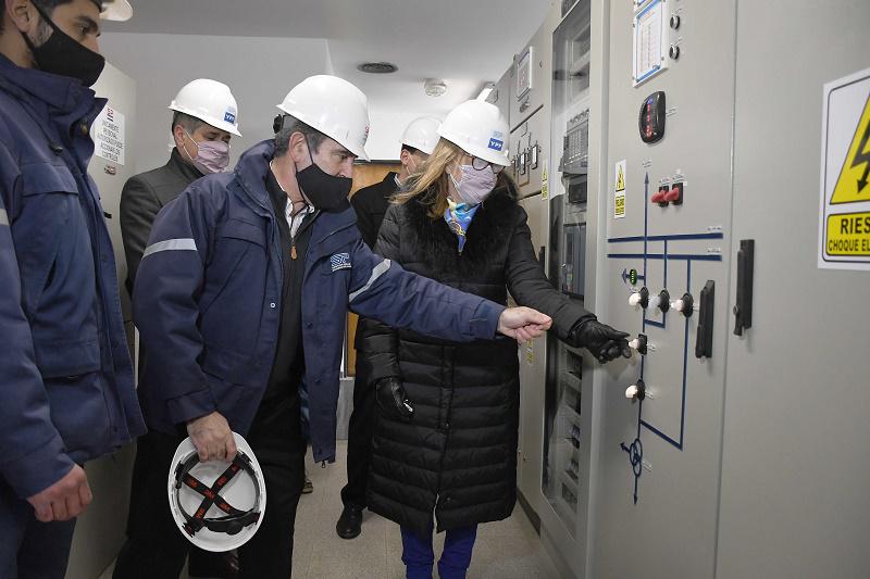 Inauguracion Linea Alta tension Caleta Olivia 1