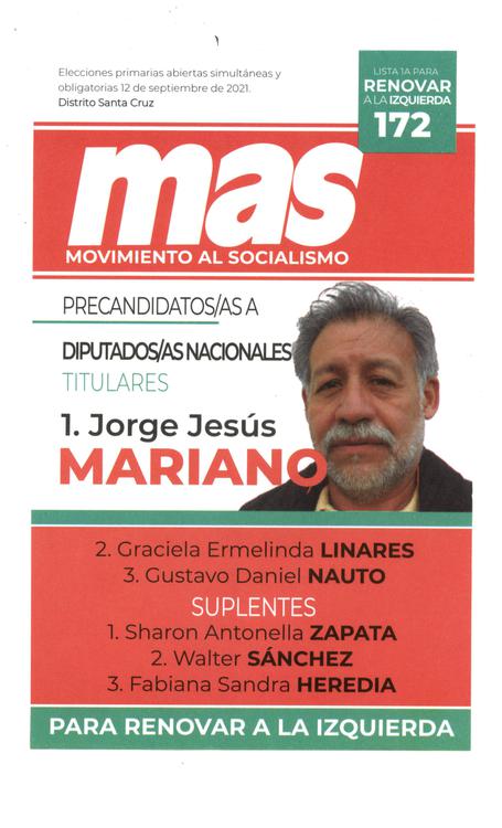 172 MOVIMIENTO AL SOCIALISMO - LISTA 1A PARA RENOVAR A LA IZQUIERDA
