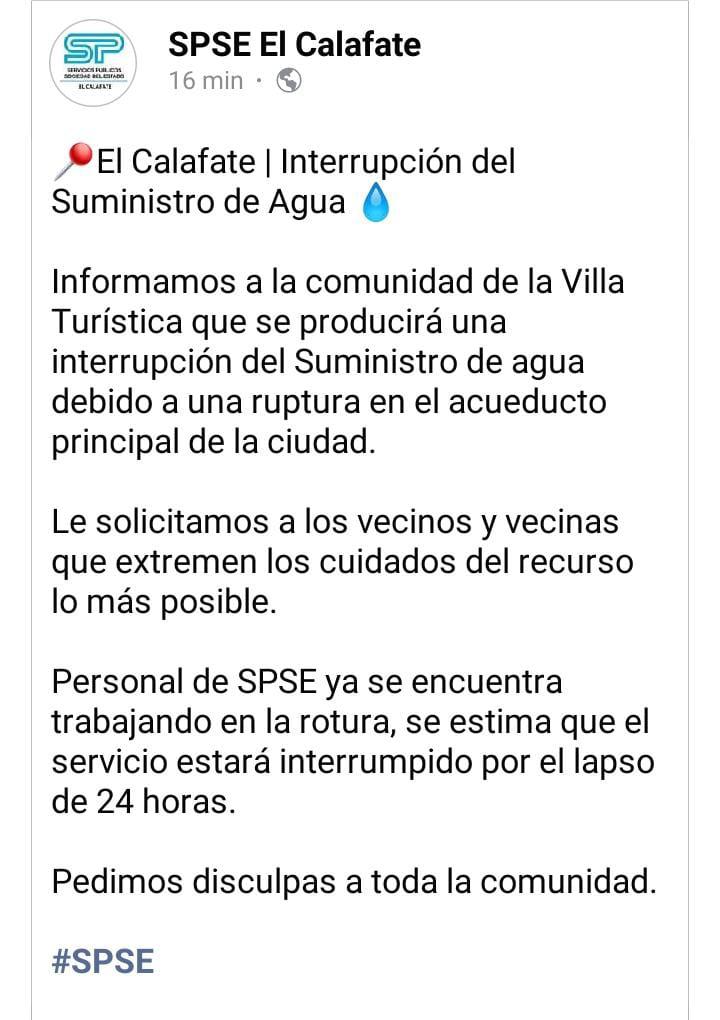 Ruptura del Acueducto 2022 octubre