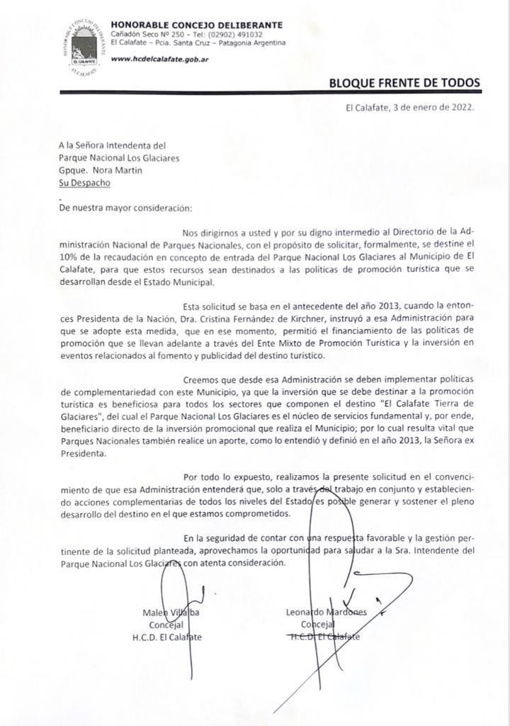 pedido de coparticipacion a PNLG