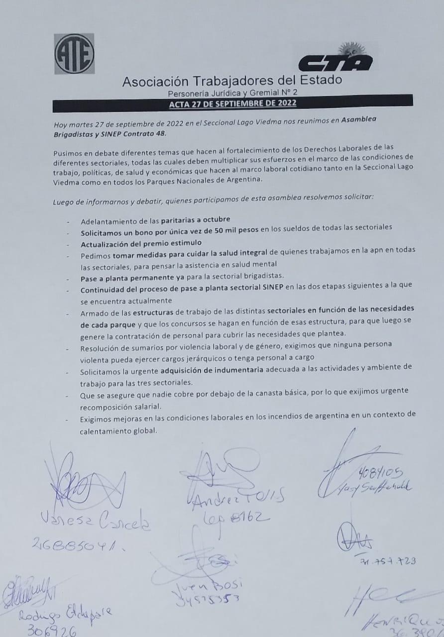 Acta Brigadistas del PNLG