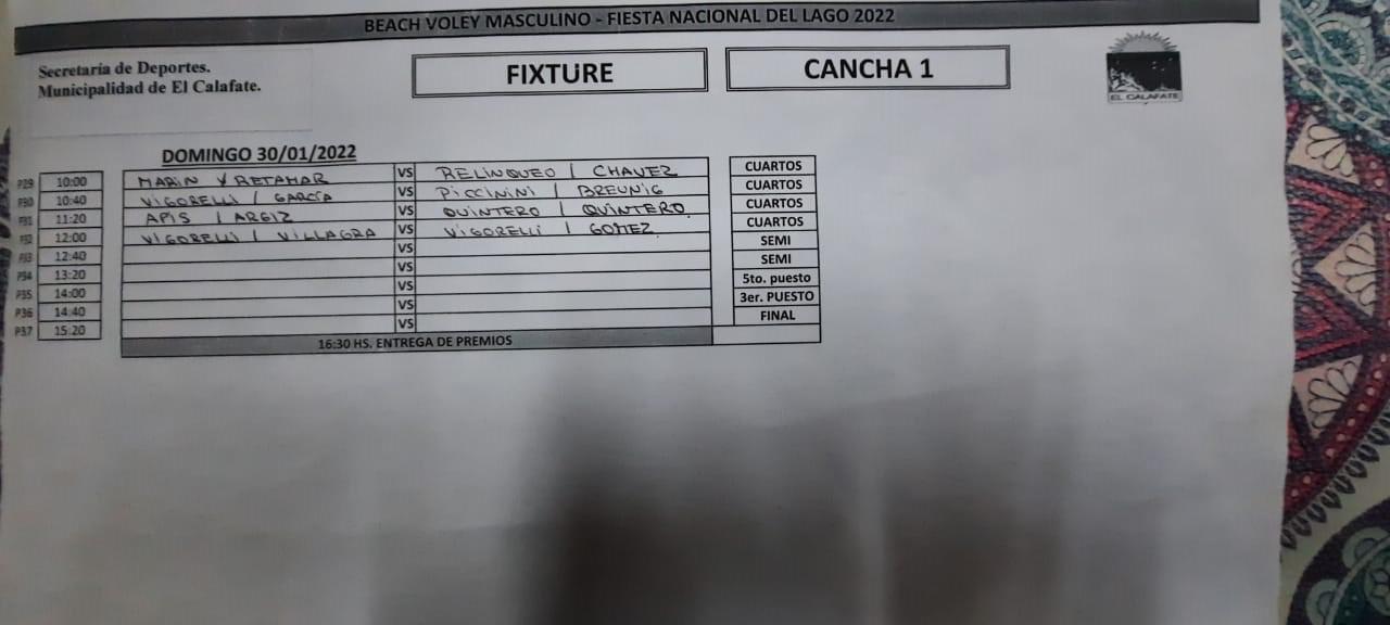 Beach Voley masculino Finales