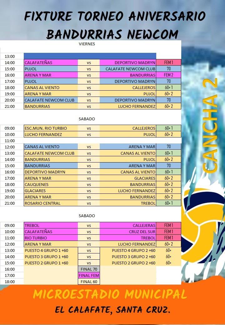 Cancha 2 Fixture Newcom