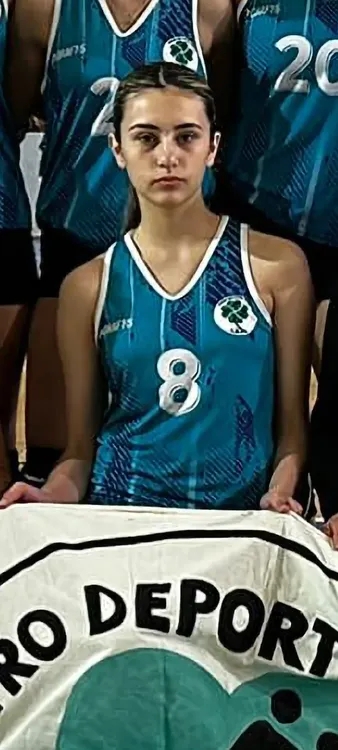 Mia Vigorelli en la selección de Santa Cruz sub 14