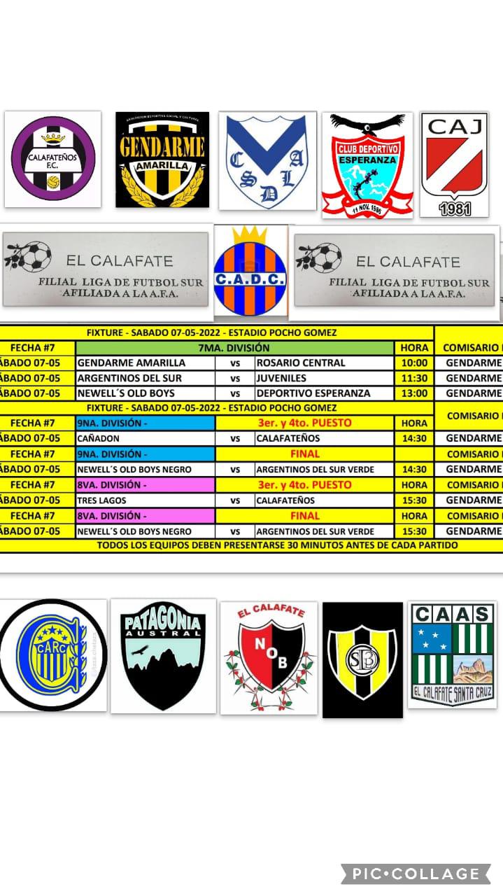Programación fecha del sábado Futbol