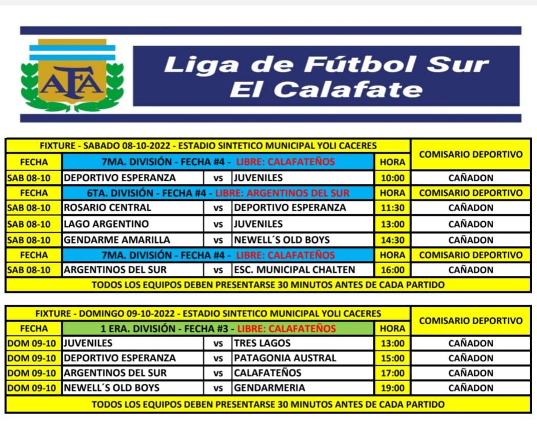 Futbol de Primera partidos el 9 de octubre