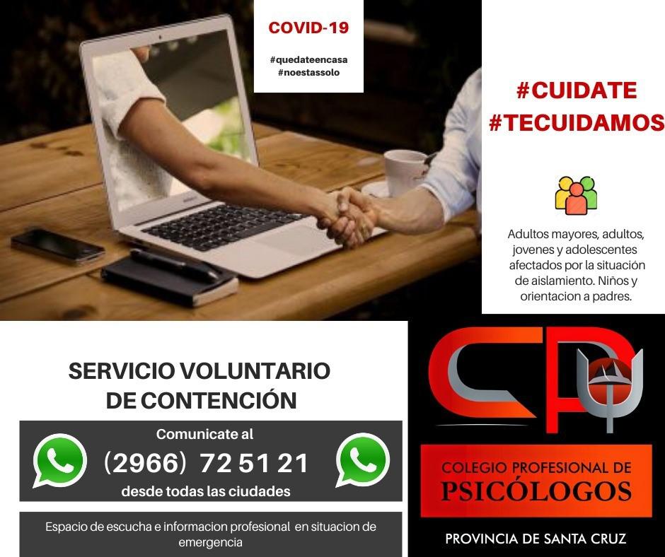 Servicio Voluntario De Contenci N Ofrecida Por Profesionales En