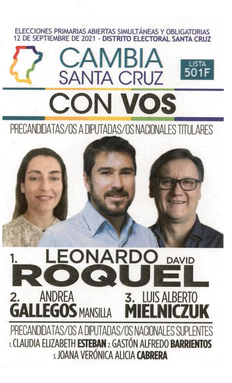 501 CAMBIA SANTA CRUZ - LISTA F CON VOS