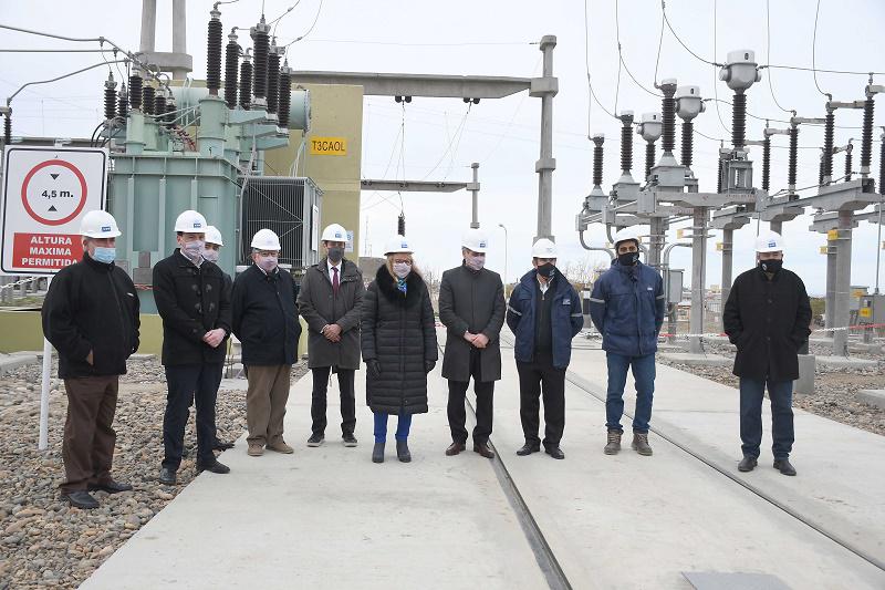 Inauguracion Linea Alta tension Caleta Olivia