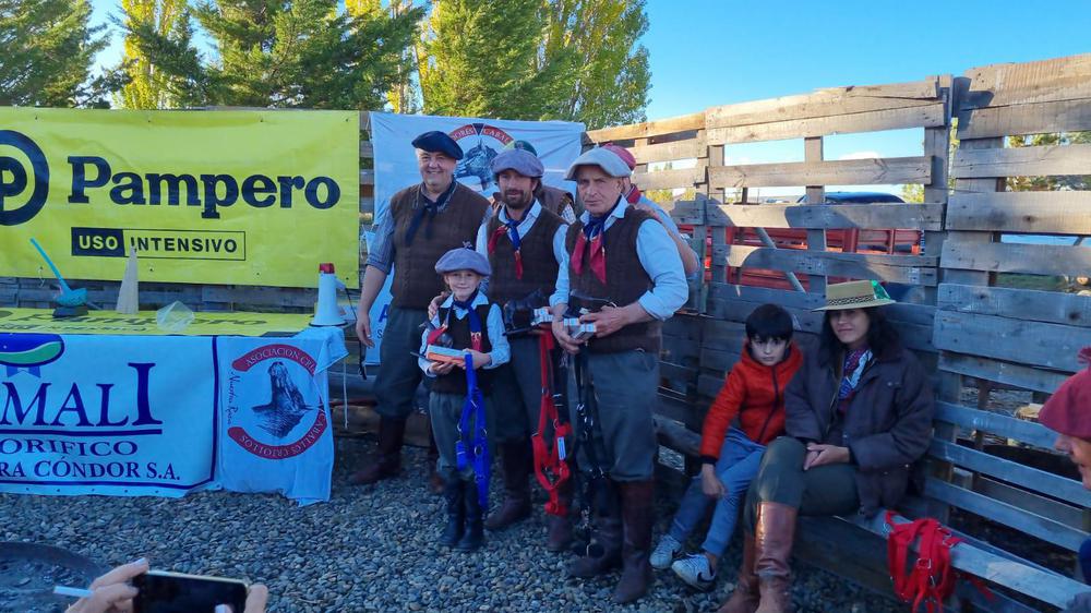 Echeverría con hija de 7 años
