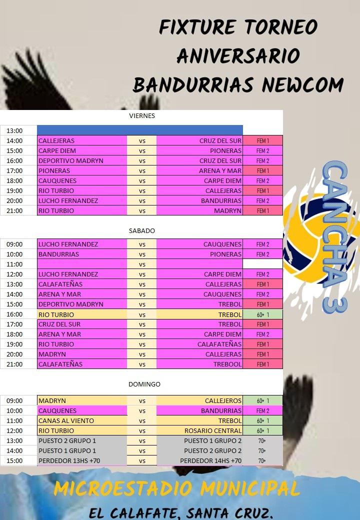Cancha 3 Fixture Newcom