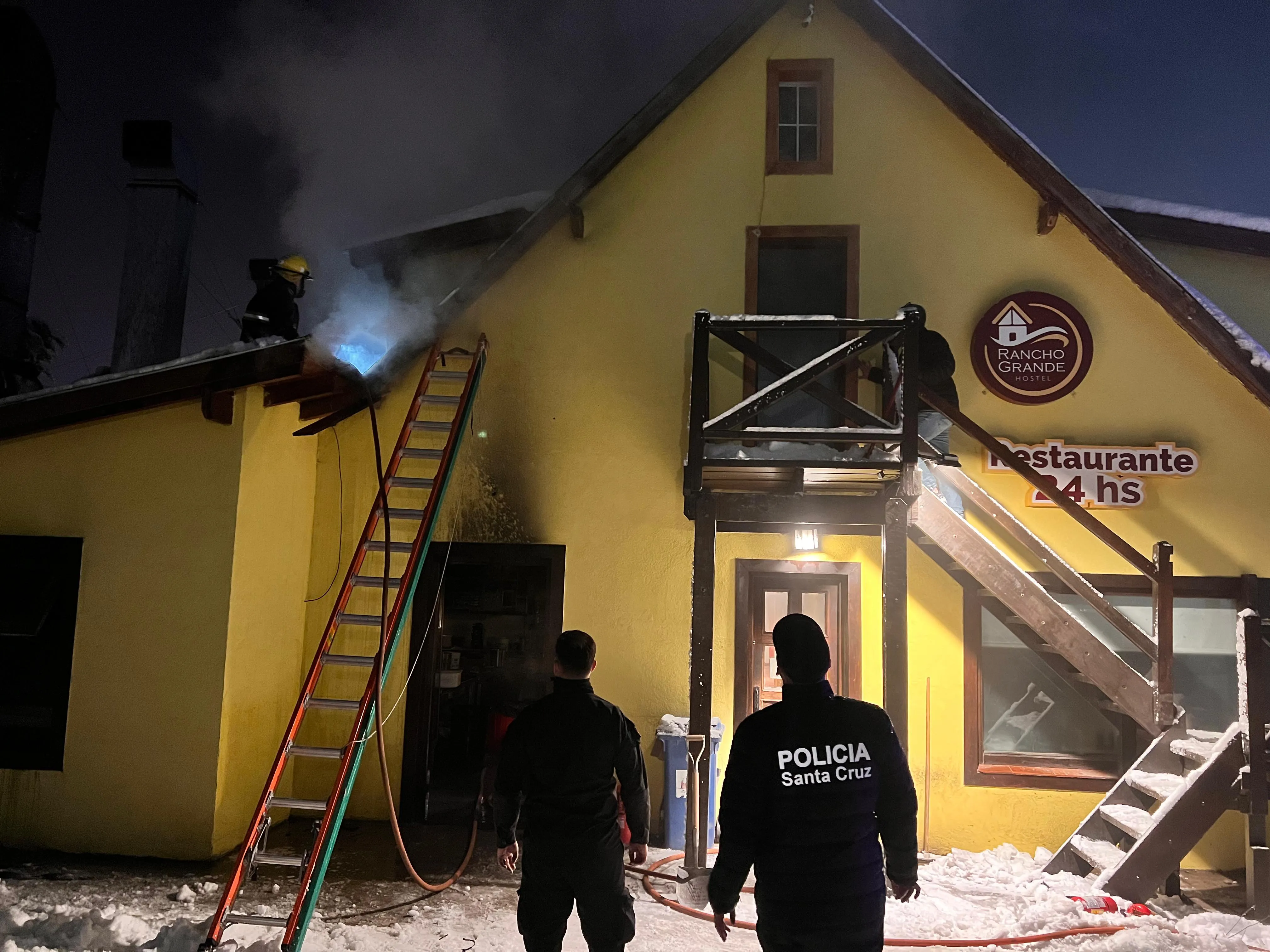 Incendio en la cocina de un restaurante