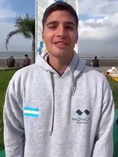 Matías Diaz Hernández después del cruce 2024