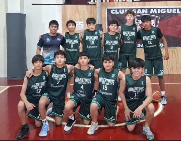 Básquet U15 Argentinos del Sur abril 2026