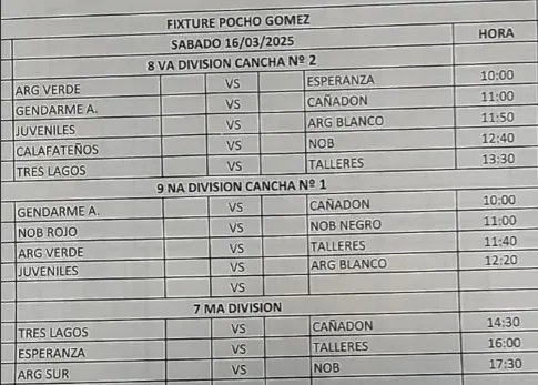 Fútbol Inferiores 15 de marzo 2025