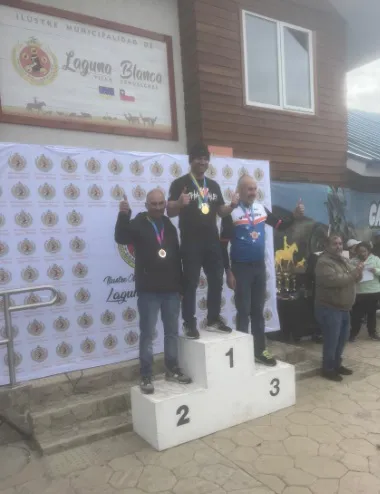 Favio Mancilla Laguna Blanca podio