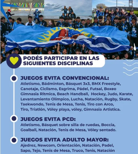 Juegos Evita afiche 2026
