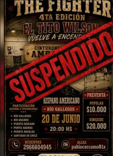 The Fighter suspendido junio 2026