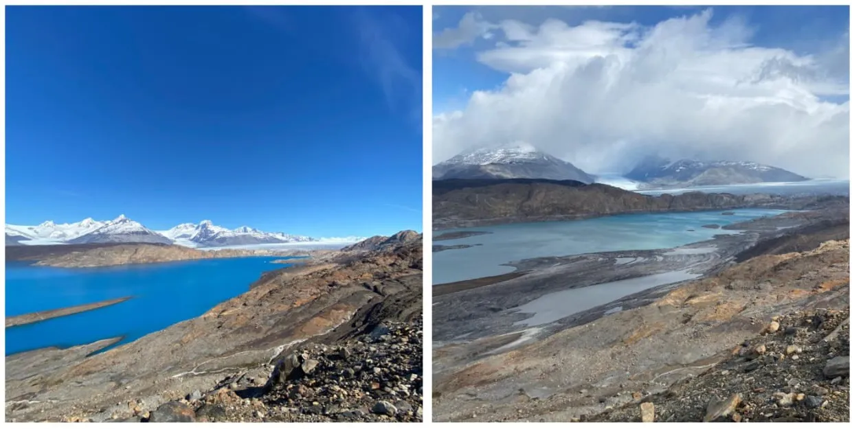 Fotos comparativas-Lago Guillermo