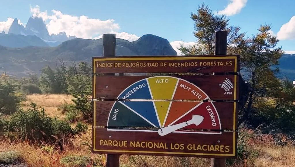 Cartel riesgo de incendio