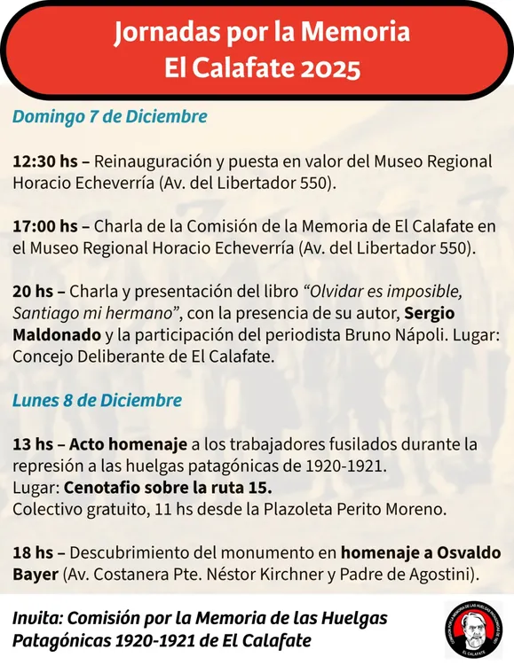 Comision Memoria Huelgas - Programa de actividades