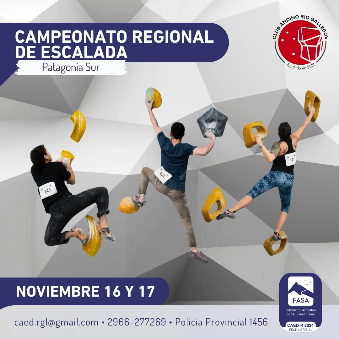 Flyer oficial CAED-R Patagonia Sur 2024