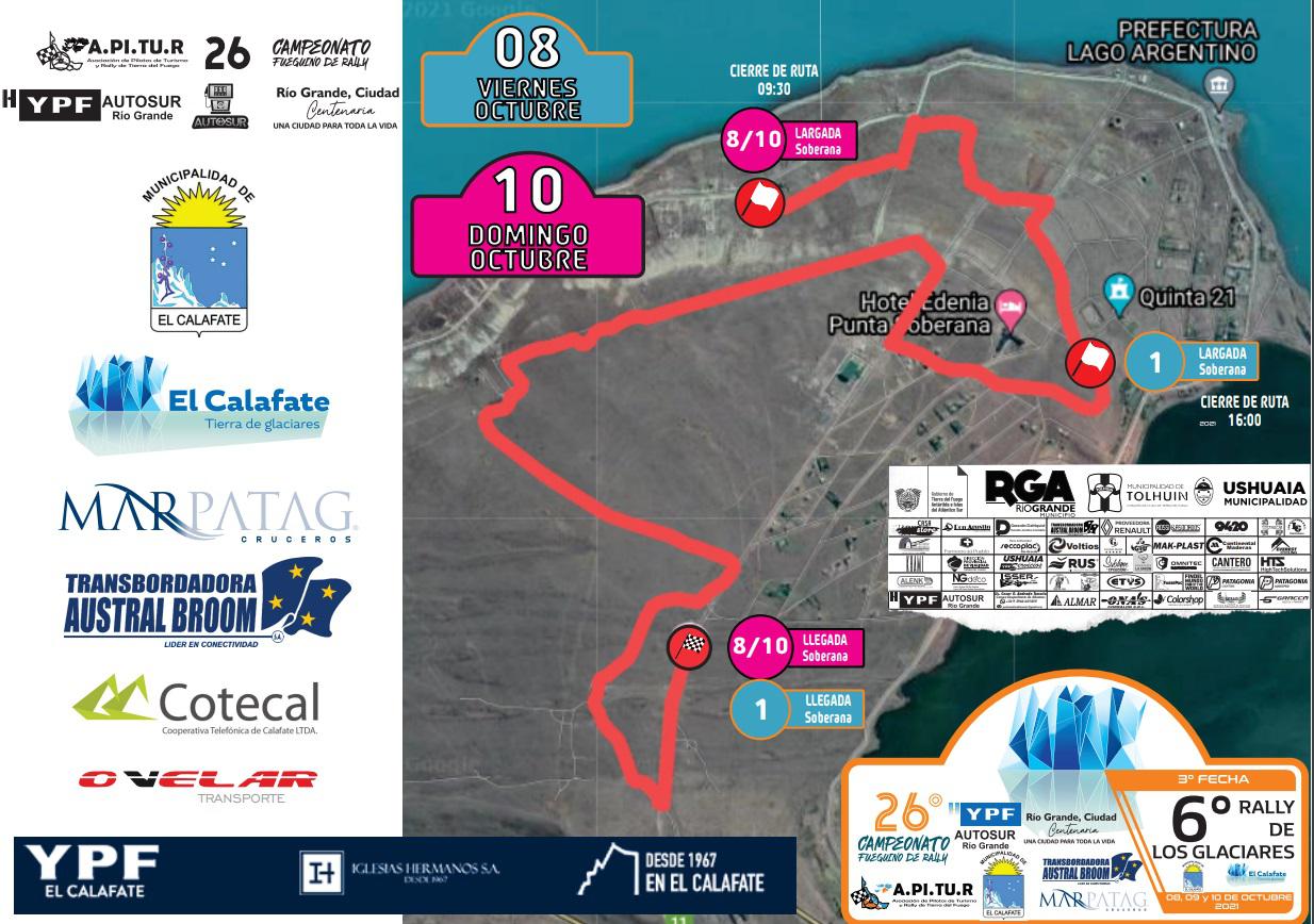 mAPA DE lARGADA DEL rALLY
