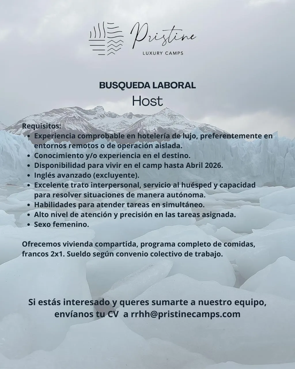 Pristine 1 Host 27  nov al 03 dic