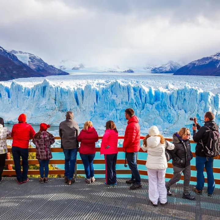 Turistas glaciar