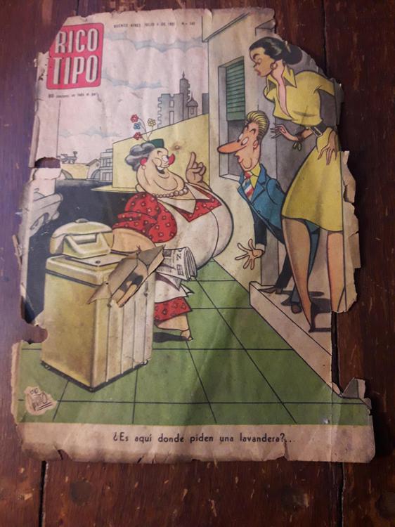 Rico Tipo N° 535 13 abril 1955 Lavandera