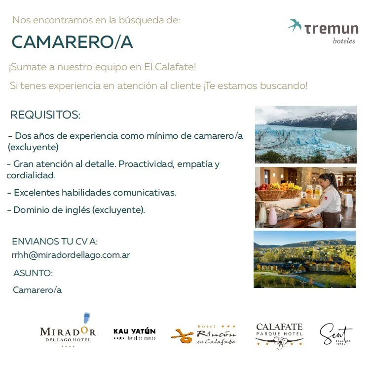 Tremun - camarero 03 al 05 sep