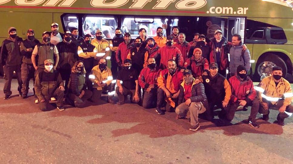 brigadistas de El Calafate homen