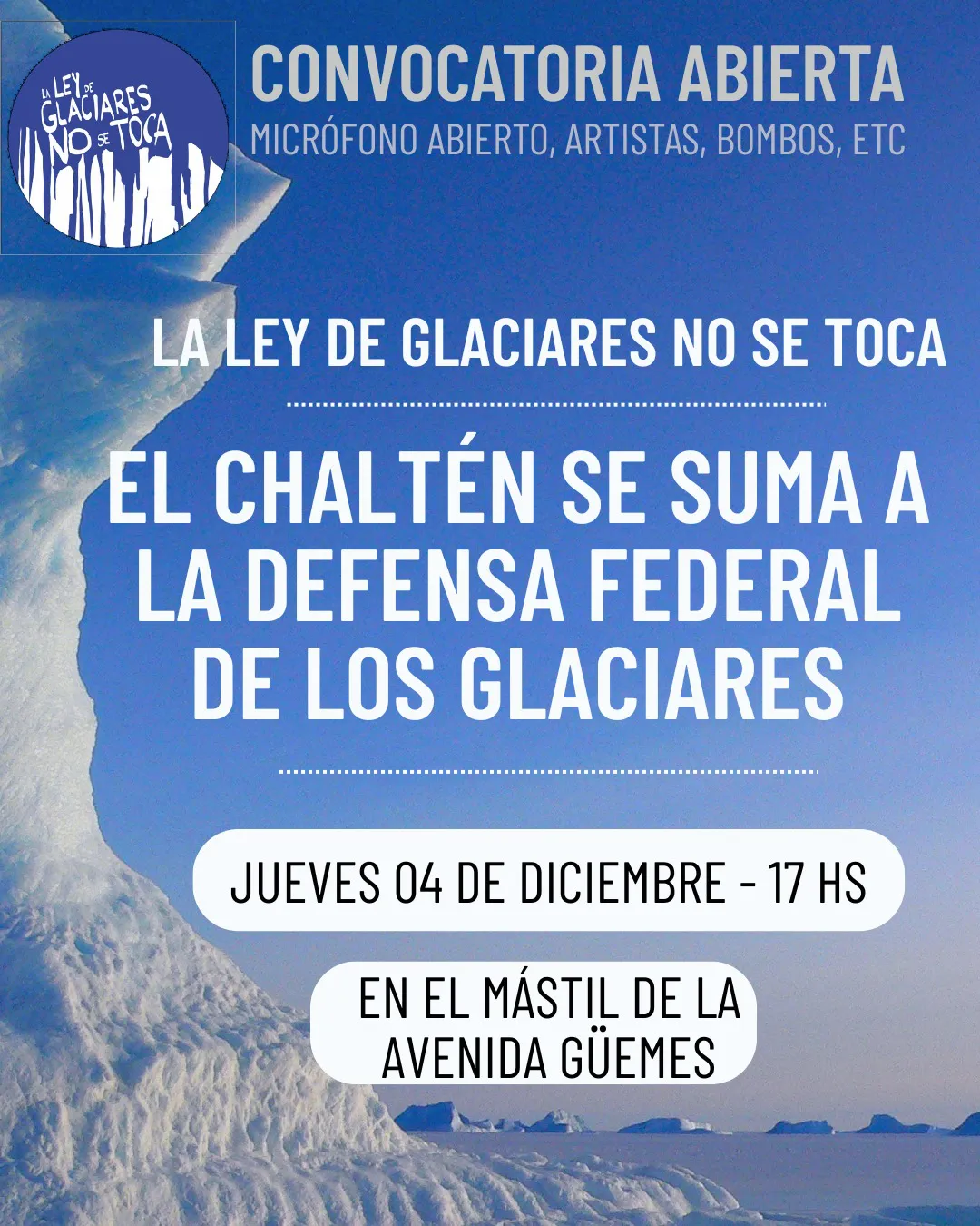ley de glaciares chalten