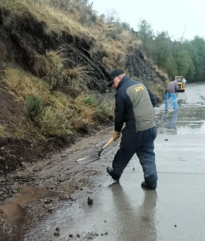 trabajos en ruta al glaciar1